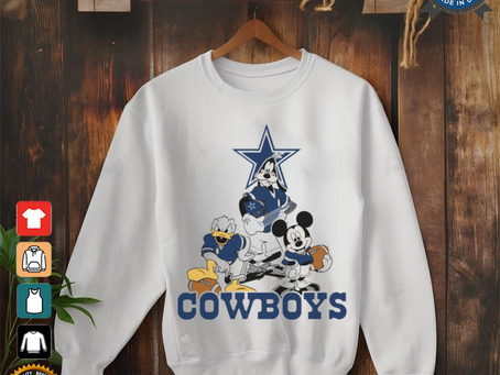 Mickey, Pluto, Donald Dallas Cowboys Unisex T Shirt