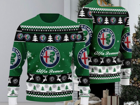 Alfa Romeo 2024 Christmas Green Ugly Sweater