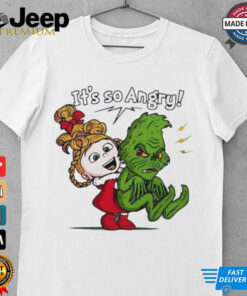 Cindy Lou Who and Grinch it’s so angry Merry Christmas shirt