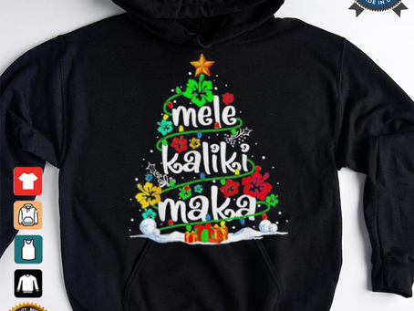 Official Mele Kalikimaka Tropical Christmas Hawaiian Santa Xmas Tree Christmas 2024 T shirt
