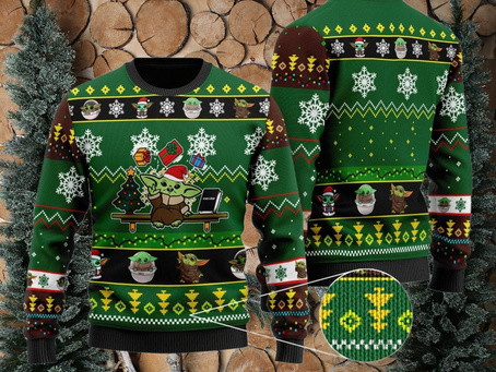 Christmas Baby Yoda Ugly Sweater, Star Wars Christmas Sweatshirt, Disney Xmas Sweater, Magic Kingdom Holiday Sweater, Gift For Fan