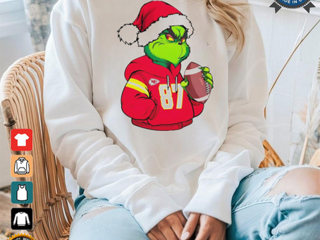 Santa Grinch Patrick Mahomes Kansas City Chiefs Christmas sweater shirt