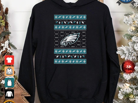 Official Philadelphia Eagles NFL Holiday Lights Ugly Christmas Sweater 2024 t shirt