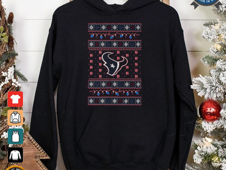 Houston Texans Holiday Lights Sweater T Shirt