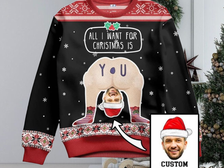 Personalized Christmas Photo Sweater