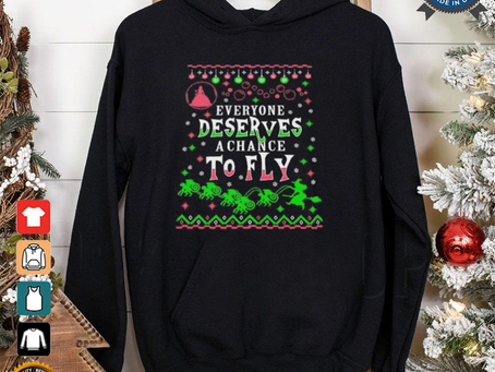 Wicked everyone deserves a chance to fly ugly Christmas shirt