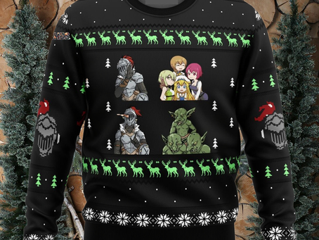 Goblin Slayer Sprites Ugly Christmas Wool Knitted Sweater