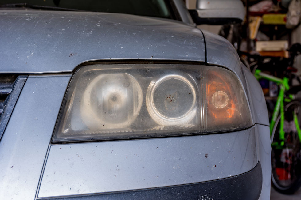 foggy car headlights