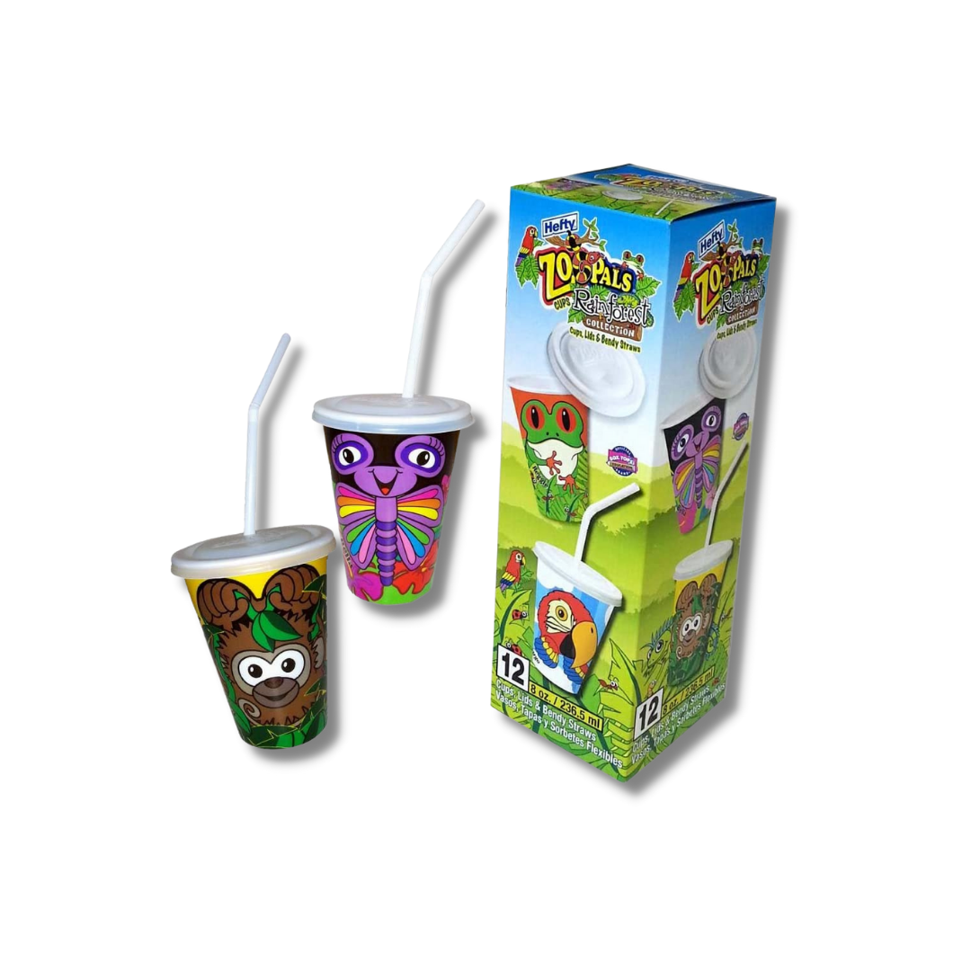 Hefty Vasos Zoo Pals