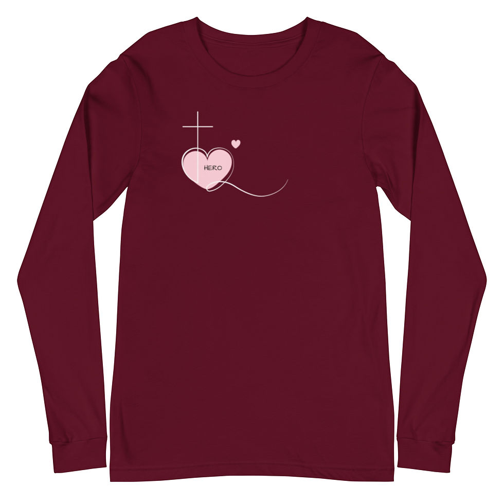 Thumbnail: the "Hero" Unisex Long Sleeve Tee (Dark)