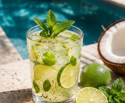 Mocktail Limonade, Coco & Menthe