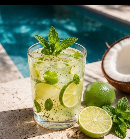 Mocktail Limonade, Coco & Menthe