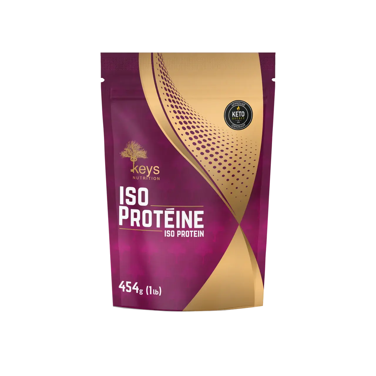 KEYS NUTRITION - (Marque 100% Québécoise) Isolate de Protéine 454g Sans Lactose