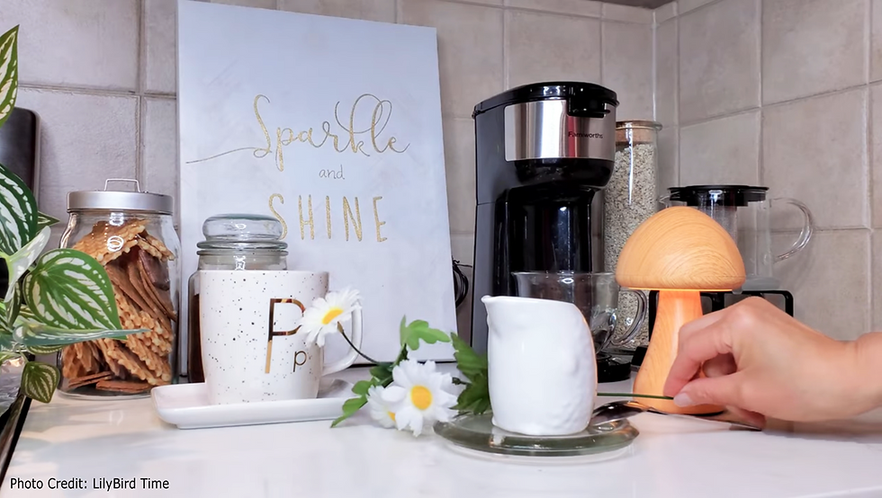 A modern or minimalist coffee bar offers a sleek, polished aesthetic with a clean, uncluttered vibe.