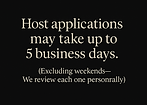 Alt text Host applications may take up to five business days 