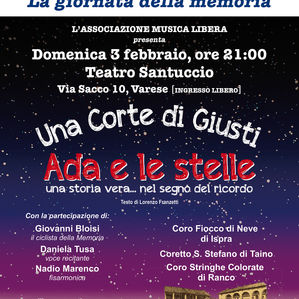 Una Corte di Giusti – Ada e le Stelle al Santuccio di Varese…per non dimenticare