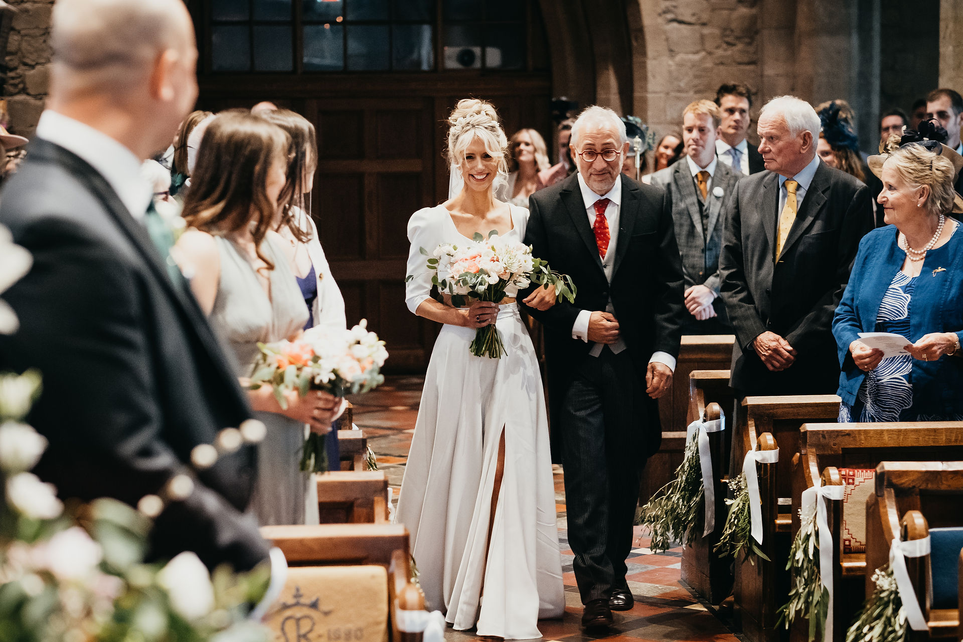 Rustic Barn Wedding planned and styled by The Cotswold Proposal Planners, Ciriaco Events, Decor, Reception, Ceremony, Fresh Flowers, Pampas, Cotswolds