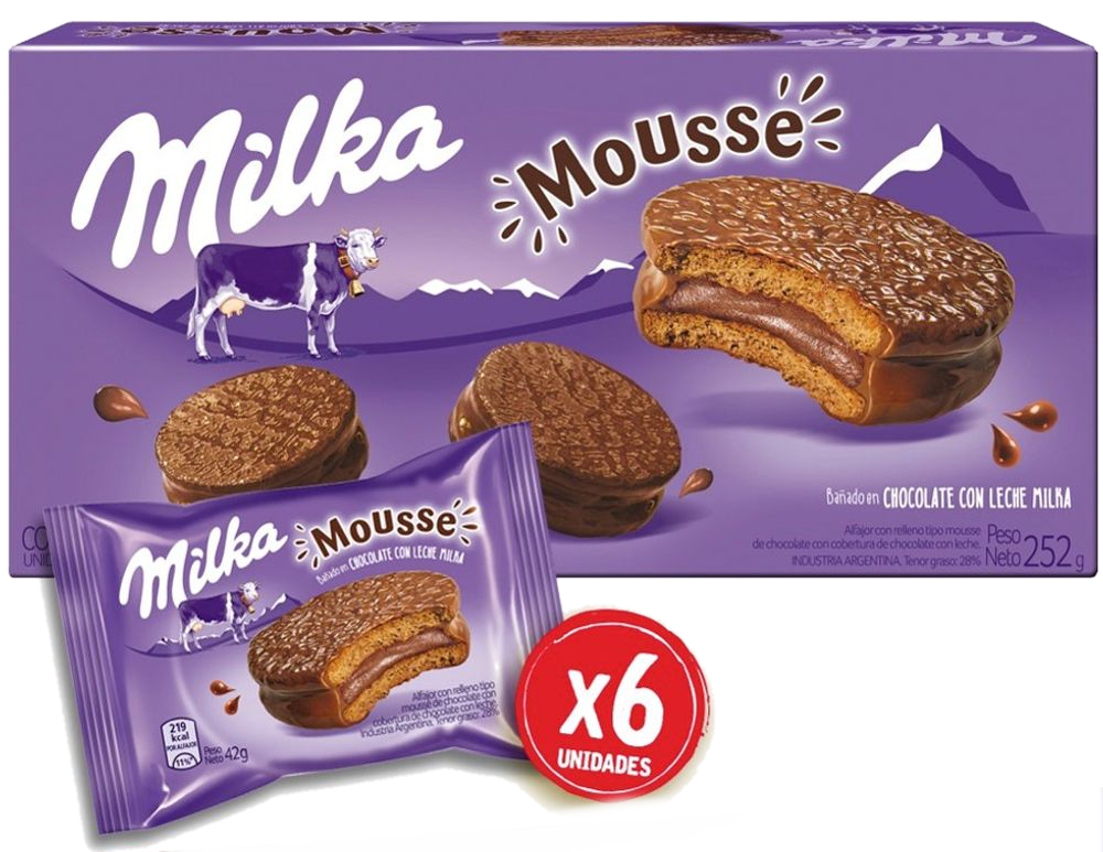 Alfajor Milka Mousse