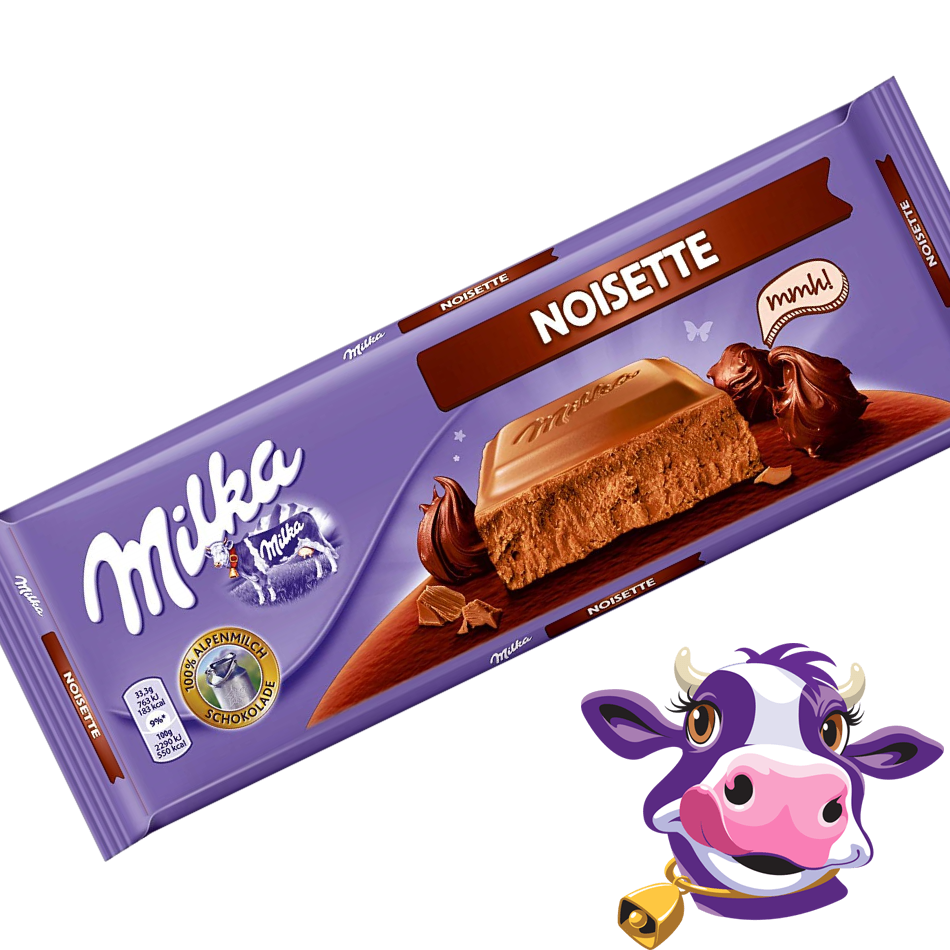 Milka Noisette - Chocolate com creme de avelã