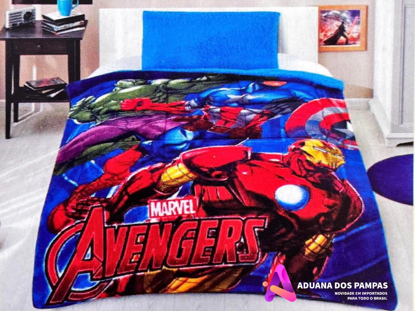 Coberdron Solteiro Avengers