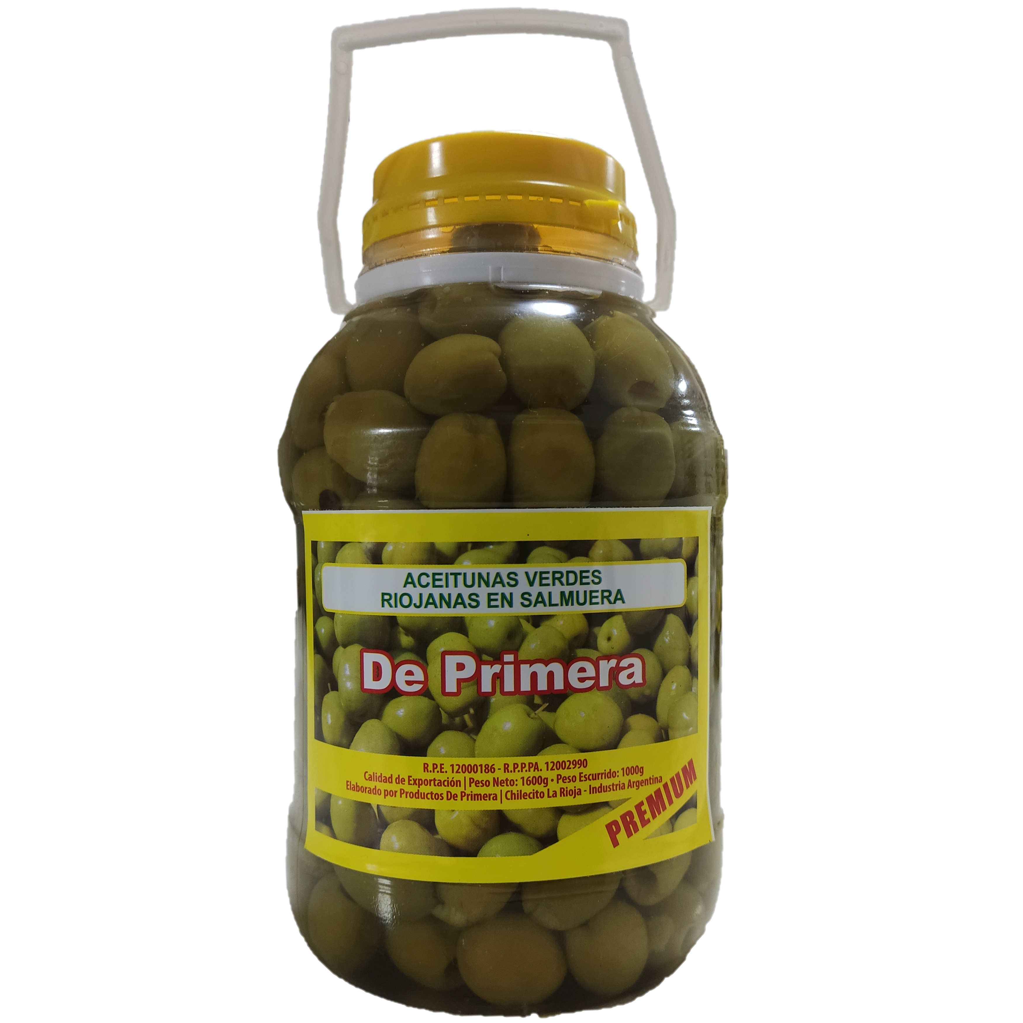 Azeitonas Argentinas De Primera Tipo Premium - 1.500gr