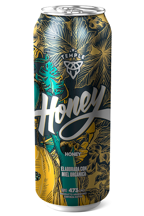 Cerveja Temple Honey 473ml (Pack c/6)