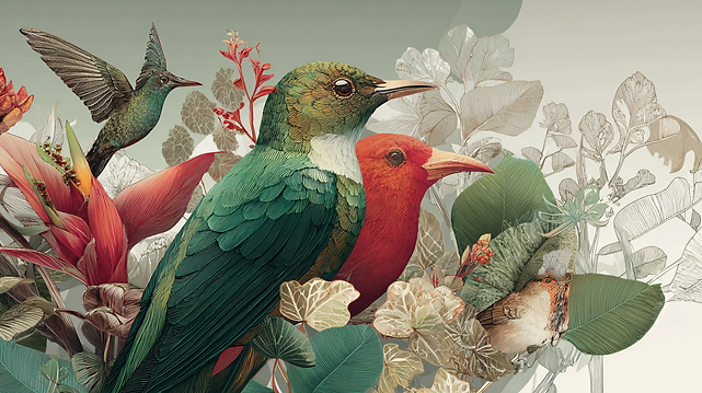 melinaatrix_Ilustracin_realista_de_montaas_aves_y_plantas_tro_dc01da3f-1e5b-4d9e-9bf6-180c