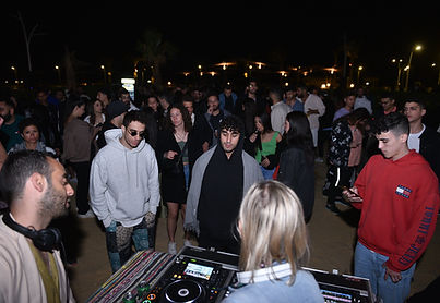 Karim Yousry and KatrinKa DJ from the UK performing at Melodic Escape Festival with a full house ravers ranging from the Gen Z generation up to old school kite surfer party goers