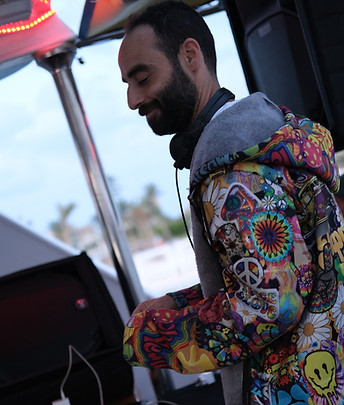 Karim Yousry DJing at Kultshur Halloween Yacht Final