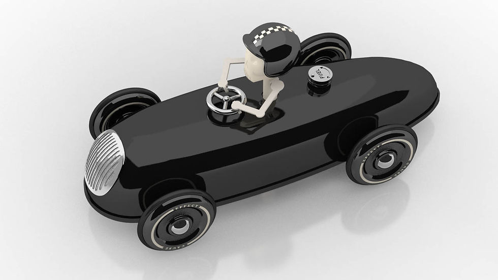 Miniaturbild: Cheeky Racer Schwarz / Black // Aufdruck Schwarz / Imprint Black - Model: Basic