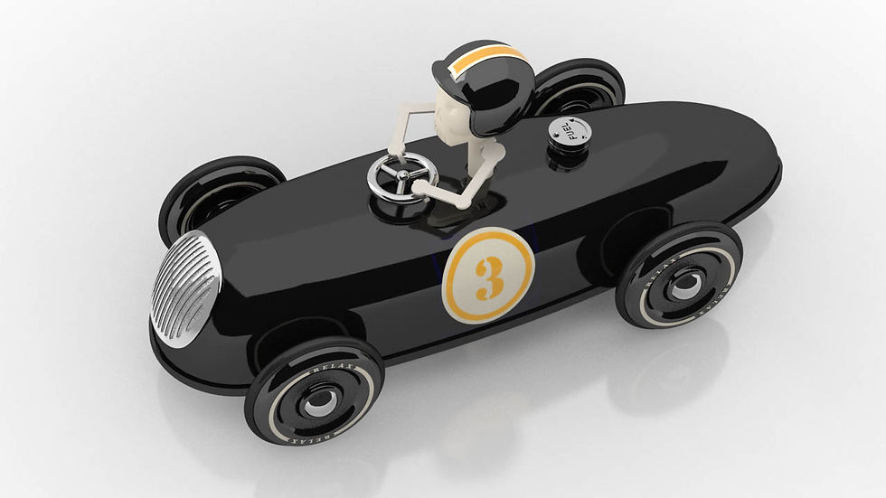 Miniaturbild: Cheeky Racer Schwarz / Black // Aufdruck Gelb / Imprint Yellow - Model: No 3