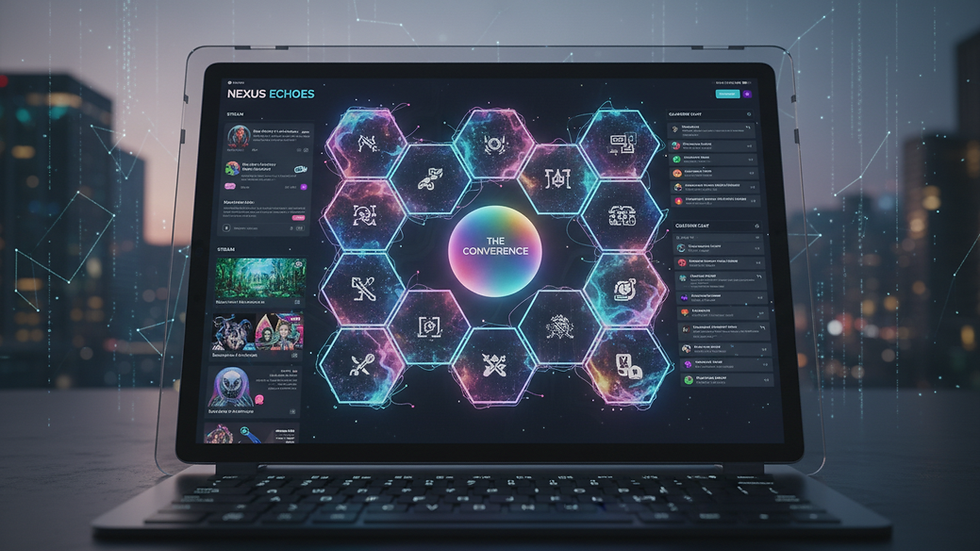 Eye-level view of a digital community platform interface