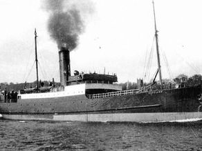 a black and white image of the Copeland ship