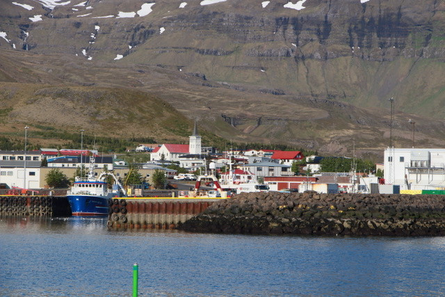 View of the town from the harbor