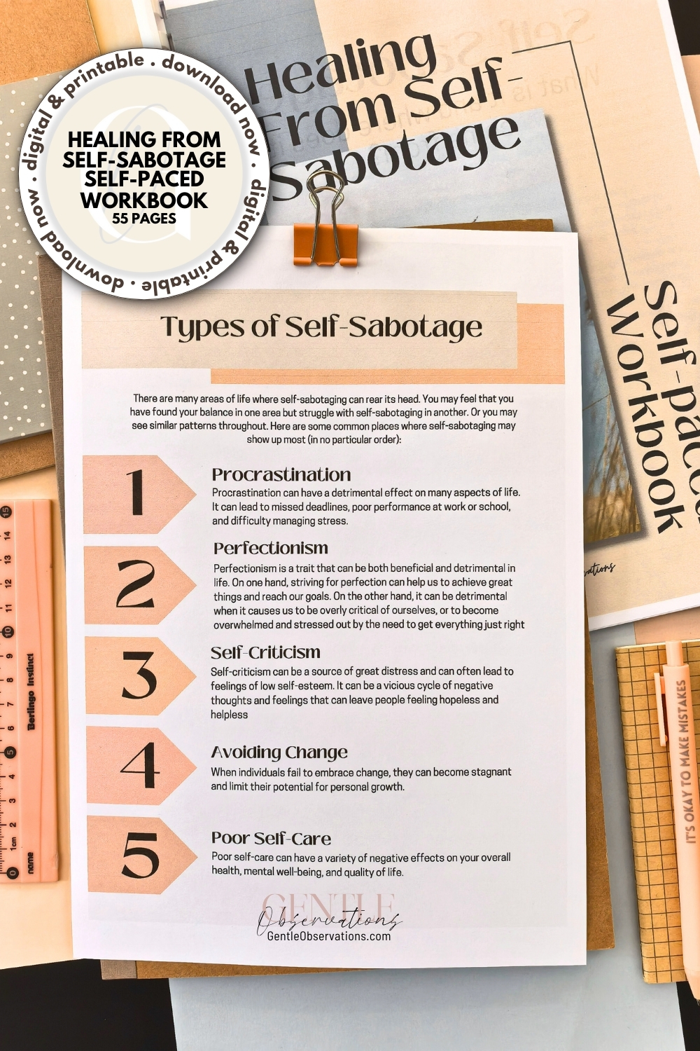 Self-Sabotage Workbook