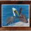 Thumbnail: Pier Buddies pelican print in brown frame