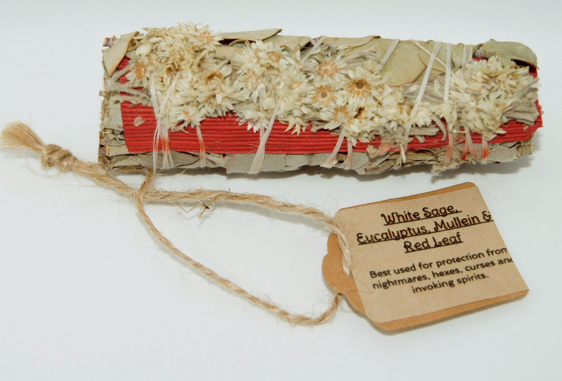 White Sage, Eucalyptus, Mullen, and Red leaf