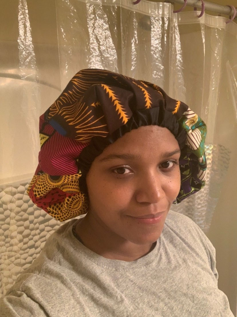 Thumbnail: Custom Multi Afro Print Bonnet 