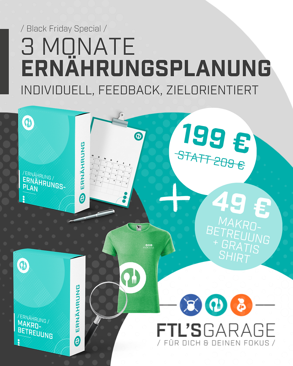BlackFriday - Ernährungsplanung