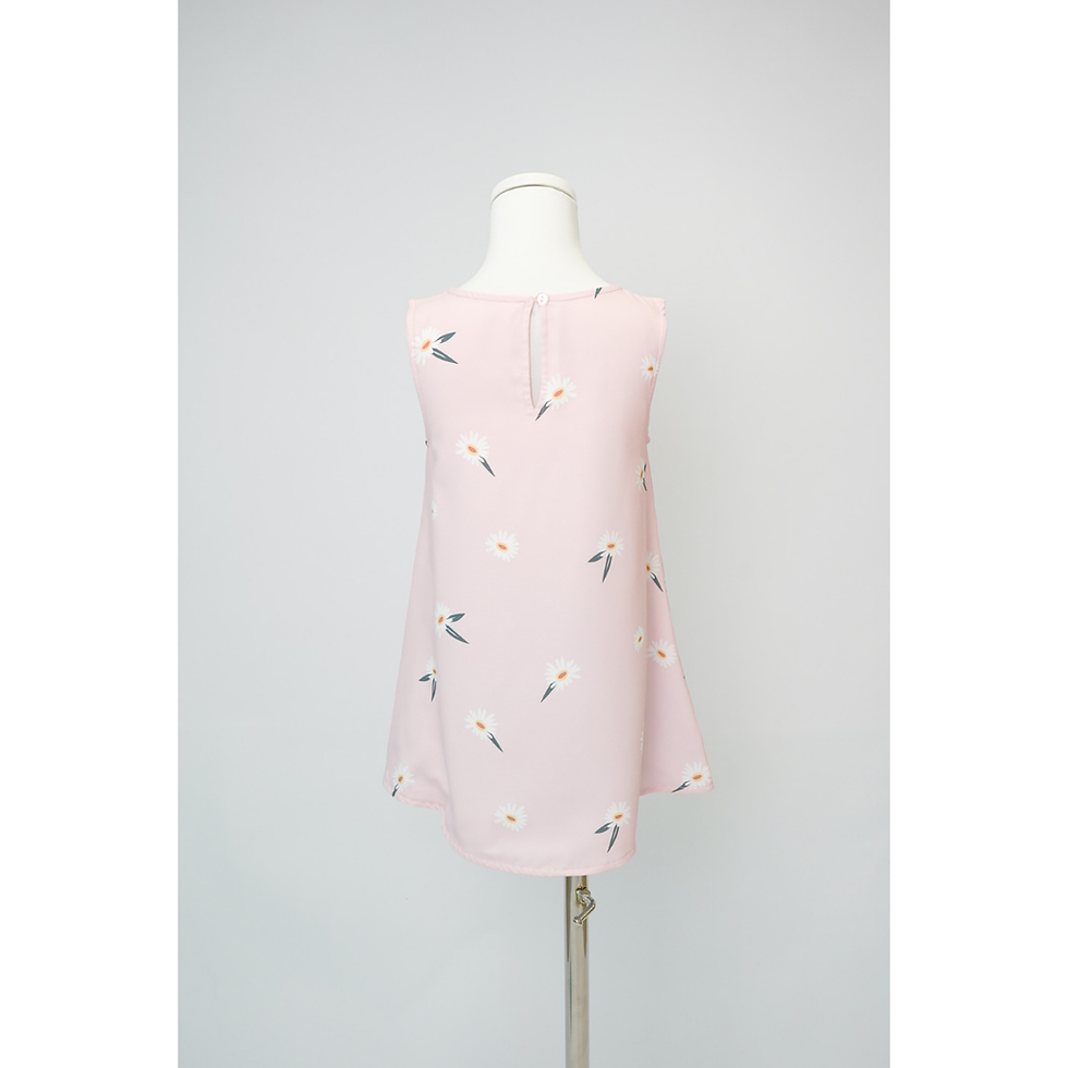 Thumbnail: Mini Pink Daisy Ombre Reversible Dress
