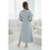 Thumbnail: Zoi Flutter Sleeves Midi Dress in Greyish-Blue