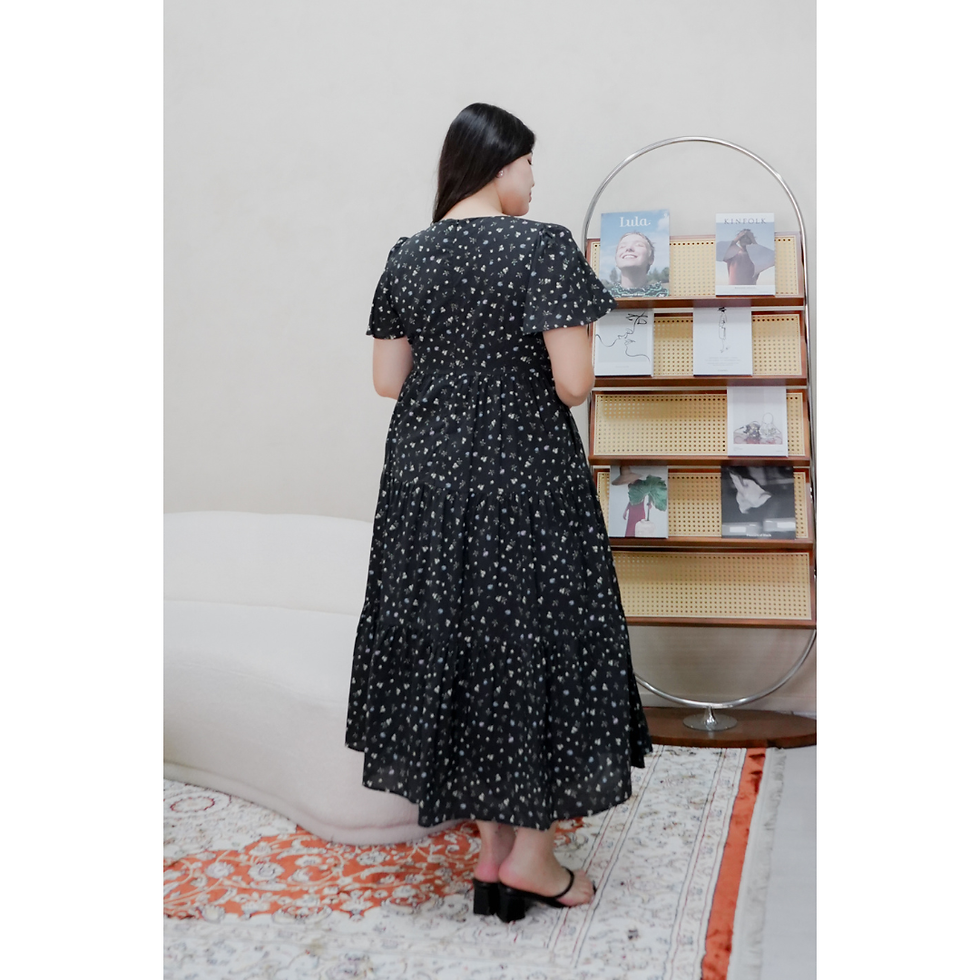 Thumbnail: Melanie Florals Tiered Ruffle Midaxi Dress