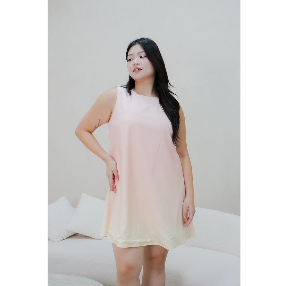 Thumbnail: Rui Prints Colour Pop Reversible Dress (Royal Blue / Cream)
