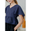 Thumbnail: Rena Ruffle Hem Top with Flutter Sleeves (Black/Navy/Lilac)