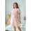 Thumbnail: Charlotte Eyelet Short-Sleeved Dress (Pink)