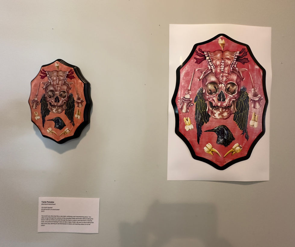 photo of Beyond the HERE and NOW: Originals and Reproductions exhibition, Tania Pomales "The Spirit Speaker"