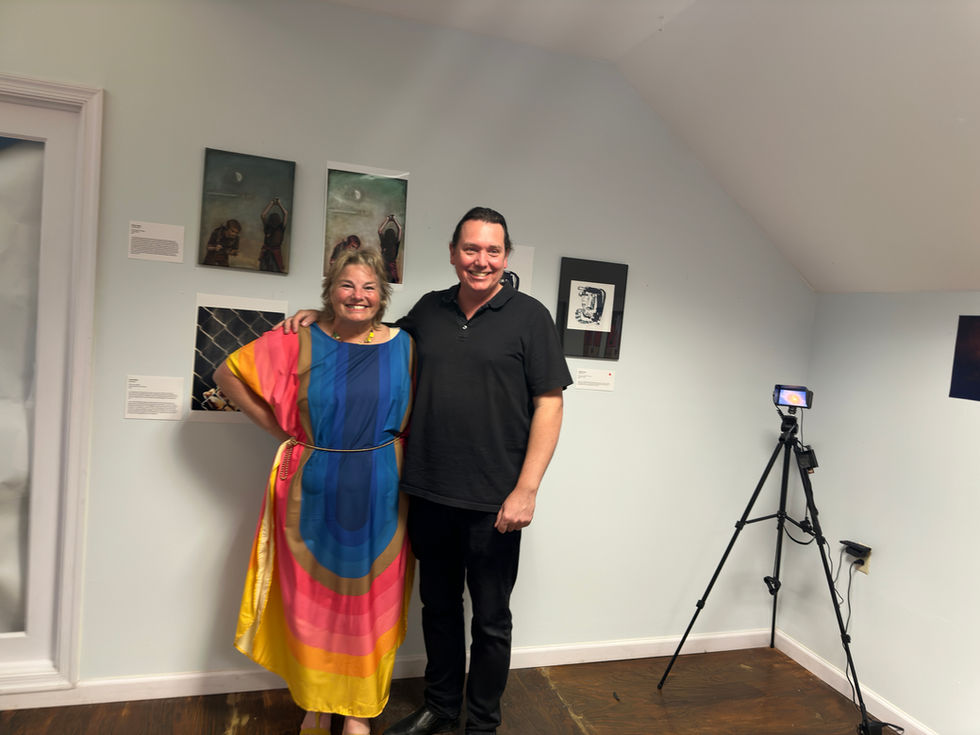 Photo of Beyond the HERE and NOW: Originals and Reproductions exhibition opening