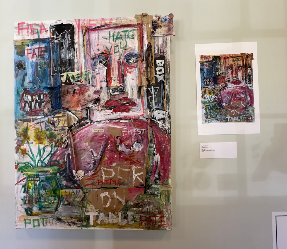 photo of Beyond the HERE and NOW: Originals and Reproductions exhibition, Sydney Davis "Hate You"