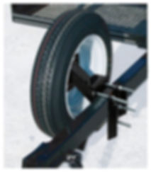 Universal Tongue mounted Spare Tire Carrier, 4 or 5 lug, 4" or 4.5" BC