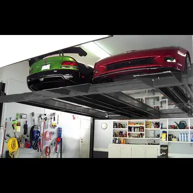 Thumbnail: BendPak HD-9SW Four-Post Dual-Platform Lift – 9,000 lb, Super Wide, Parks 4 Cars